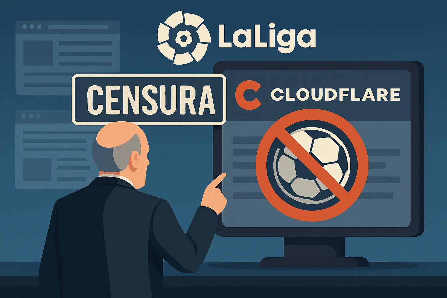 Bloqueo de La Liga a Cloudfare Bloqueo y censura de La Liga a las IPs asociadas a servicios de Cloudfare